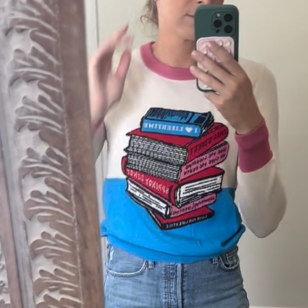 Libertine Check You Out Library Book Sweater